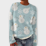 Harriet | Women's Antler Design Round Neck Pullover