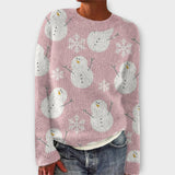 Harriet | Women's Antler Design Round Neck Pullover