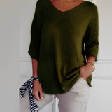 George | Women's Long Cut V-Neck Pullover