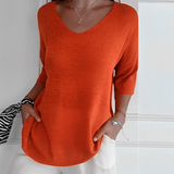 George | Women's Long Cut V-Neck Pullover