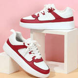 Clementine | Women's Orthopaedic Trainers with Colour Panel Design