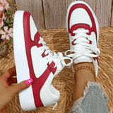 Clementine | Women's Orthopaedic Trainers with Colour Panel Design