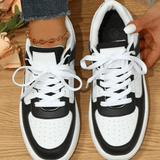 Clementine | Women's Orthopaedic Trainers with Colour Panel Design