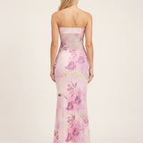 Weronika | Strapless maxi evening dress for women