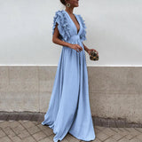 Beatrice | Elegant Ruffled Maxi Dress