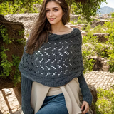 Women's Winter Knitted Shoulder Wrap – Warm Cropped Shrug Scarf