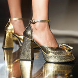 Isla | Pump Heels with Timeless Check Design
