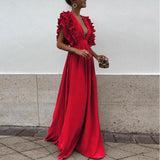 Beatrice | Elegant Ruffled Maxi Dress