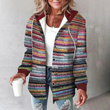 Elsie | Hooded Checkered Jacket