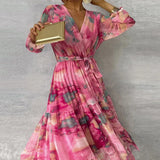 Esther | Elegant floral maxi dress with flowing silhouette