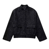 Madeline | Metallic Mid-Season Jacket with Elegant Tailored Fit