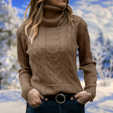 Freya | Women's Fitted Turtleneck Knit Sweater