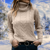 Freya | Women's Fitted Turtleneck Knit Sweater