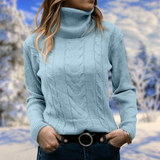 Freya | Women's Fitted Turtleneck Knit Sweater