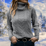 Freya | Women's Fitted Turtleneck Knit Sweater