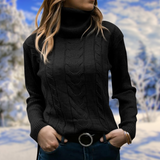 Freya | Women's Fitted Turtleneck Knit Sweater