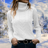 Freya | Women's Fitted Turtleneck Knit Sweater
