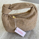 Ilyse | Braided Mini Bag in Suede