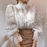Celine | Lace Blouse with Elegant Detailing