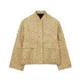 Madeline | Metallic Mid-Season Jacket with Elegant Tailored Fit