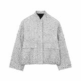 Madeline | Metallic Mid-Season Jacket with Elegant Tailored Fit