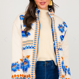 Lydia | Floral Print Lightly Padded Jacket
