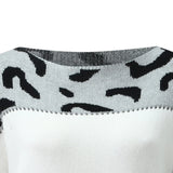 Mabel | Women's Leopard Print Knitted Sweater