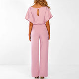 Sophiea | Women's Belted Jumpsuit with Flattering Fit