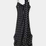 Elyndra | Women's Polka Dot Chiffon Dress with Adjustable Straps