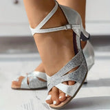 Seraphine | Suede-Sole Latin Dance Shoes with Elegant Heel