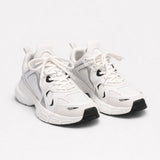 Primrose | Chunky Platform Lace-Up Trainers with Contrast Panels