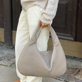 Imogen | Oversized Woven Hobo Bag – Spacious Everyday Essential