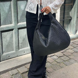 Imogen | Oversized Woven Hobo Bag – Spacious Everyday Essential