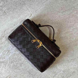 Darcie | Woven Faux Leather Compact Shoulder Bag