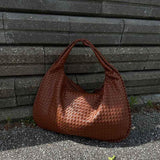 Imogen | Oversized Woven Hobo Bag – Spacious Everyday Essential
