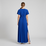 Willow | Elegant Maxi Dress with Deep V-Neck and Side Split