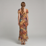 Sadie | Floral Maxi Dress with Elegant Side Slit