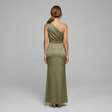 Georgia | One-Shoulder Maxi Dress with Elegant High Slit