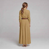 Eliza | Maxi Shirt Dress with Waist Belt