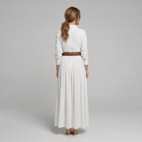 Eliza | Maxi Shirt Dress with Waist Belt