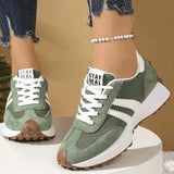 Genevieve | Women's Vintage Comfort Sneakers with Striped Accents