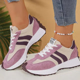 Genevieve | Women's Vintage Comfort Sneakers with Striped Accents