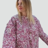 Georgina | Floral Quilted Short Jacket for Women
