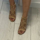 Rose | Heeled Gladiator Sandals with Adjustable Buckle