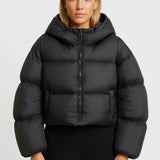 Maya | Short Puffer Jacket with Hood – Warm, Comfortable & Protective