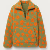 Aubrey | Relaxed-Fit Women’s Jumper with Floral Motif – Perfect for Cold Days