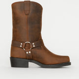 Piper | Mid-Length Western Boots with Buckle Detail – Bold & Iconic Silhouette