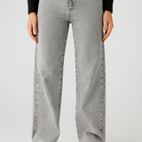 Mae | High-Waisted Wide-Leg Jeans with Straight Legs – Minimalist Denim Style