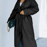 Ruby | Women's Premium Long Trench Coat with Timeless Belted Design