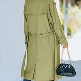 Ruby | Women's Premium Long Trench Coat with Timeless Belted Design
